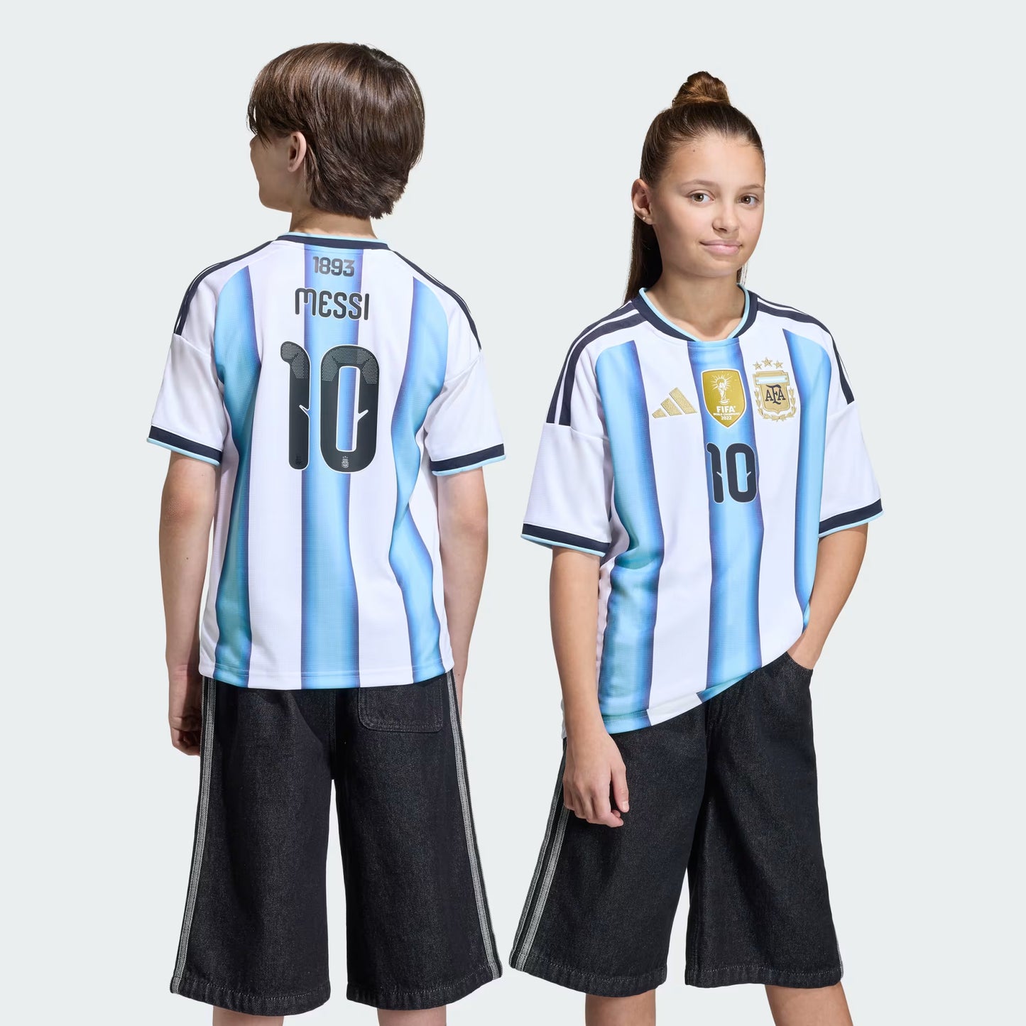 Camiseta de Messi de la Primera Equipación Argentina 26 Niño