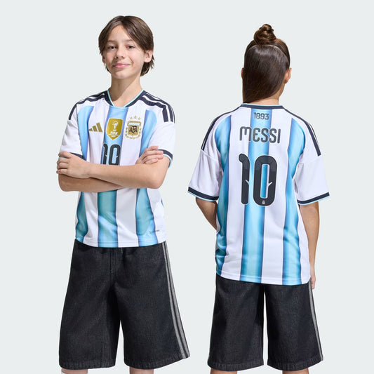 Camiseta de Messi de la Primera Equipación Argentina 26 Niño