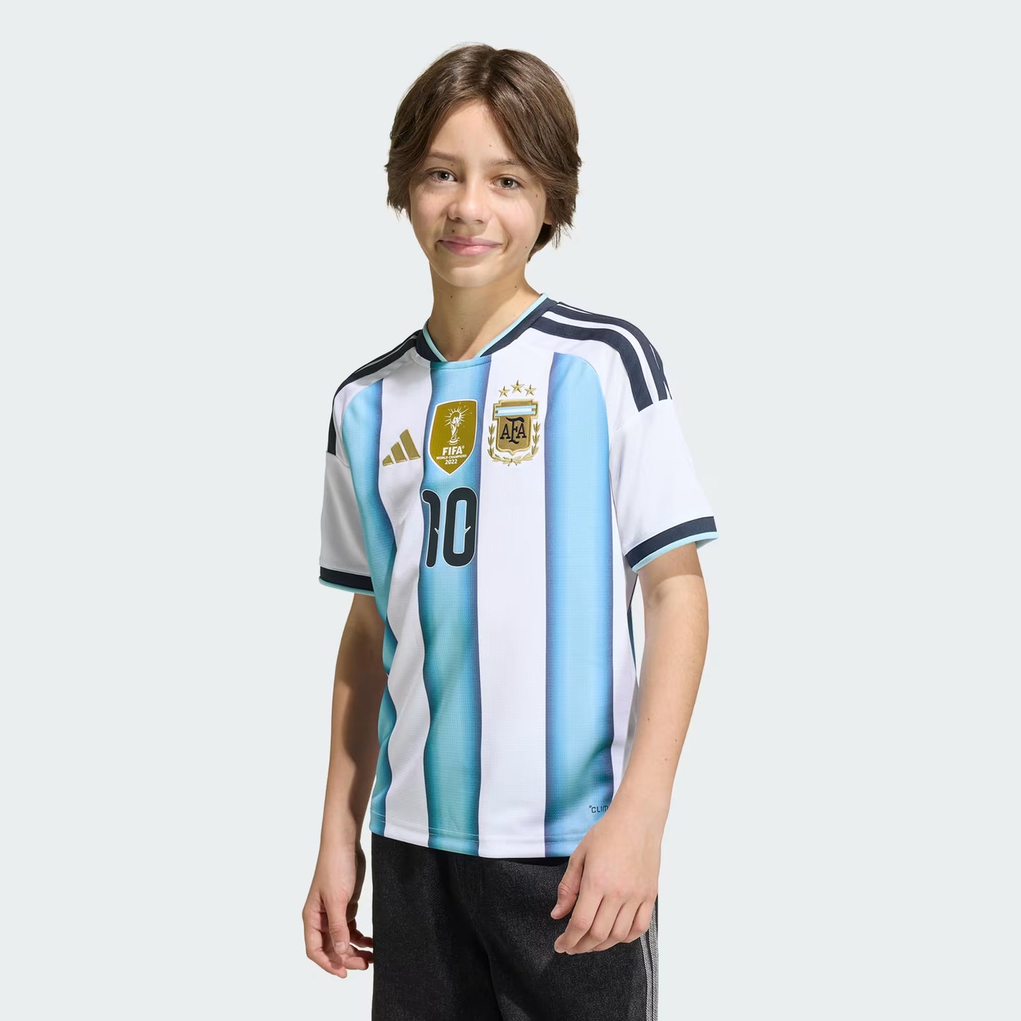 Camiseta de Messi de la Primera Equipación Argentina 26 Niño