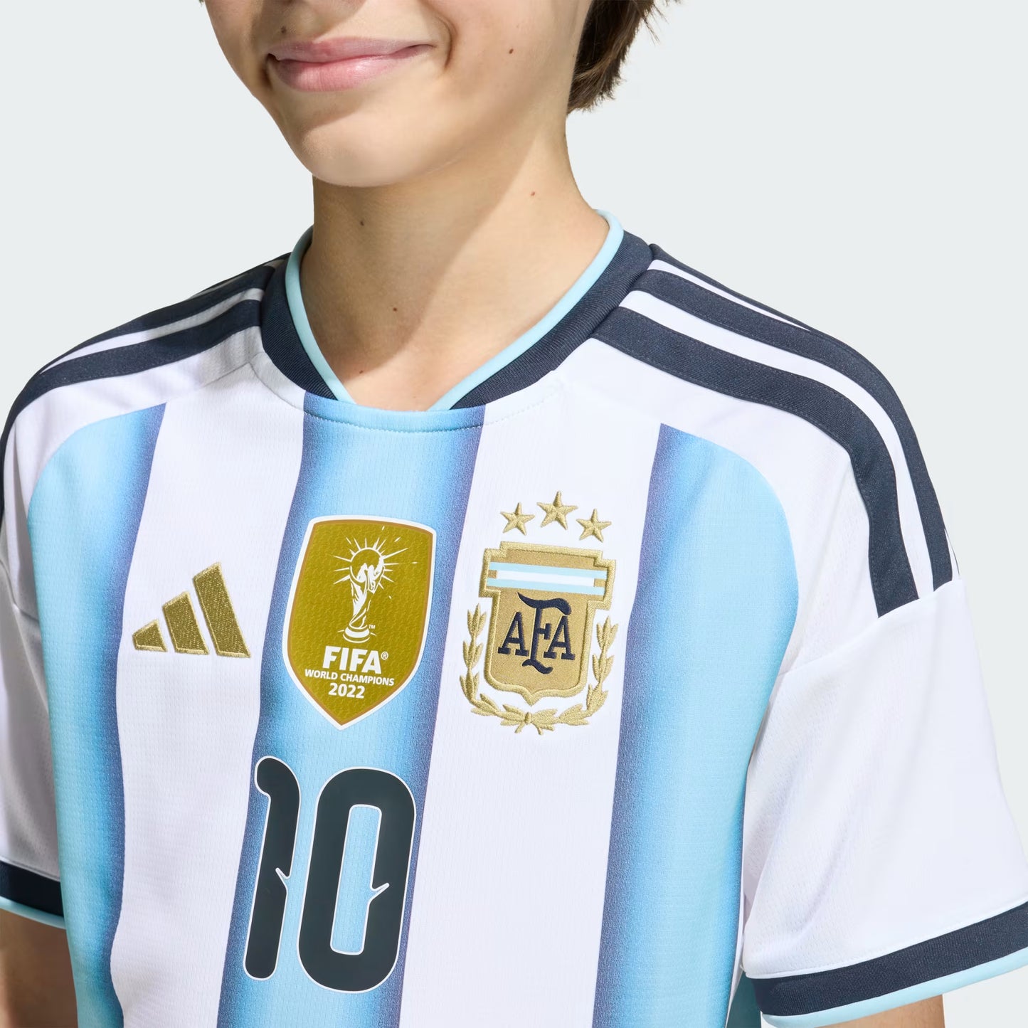 Camiseta de Messi de la Primera Equipación Argentina 26 Niño